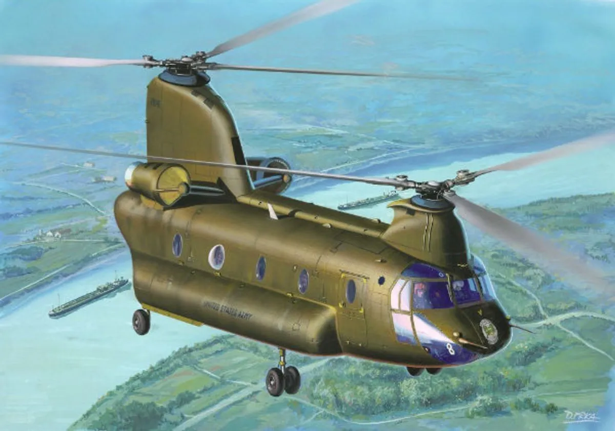 Revell 63825 CH-47D Chinook Modelbouwpakket 1:144 - 104 Onderdelen - Multi