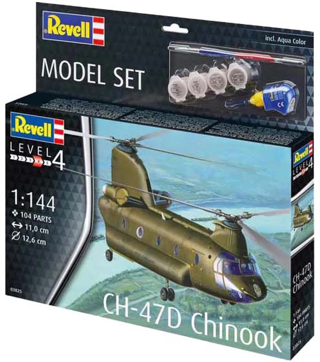 Revell 63825 CH-47D Chinook Modelbouwpakket 1:144 - 104 Onderdelen - Multi