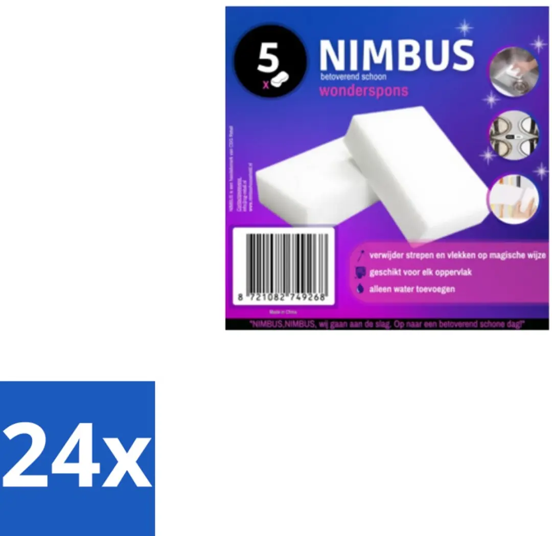 Nimbus Wonderspons Melamine 24 Stuks