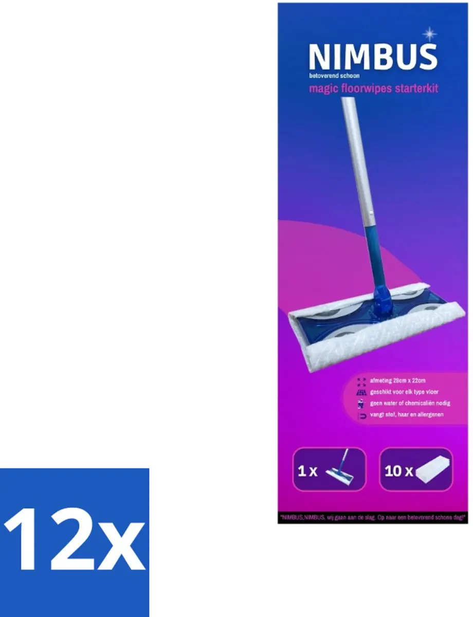 Nimbus Magic Vloerdoek Starterkit 12x
