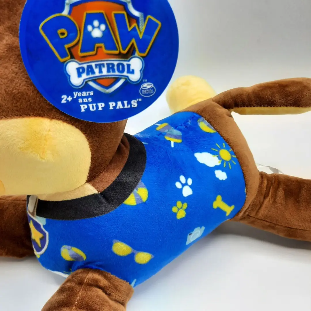 PAW Patrol Chase XXL Knuffelhond 48cm - afbeelding 6 van 6