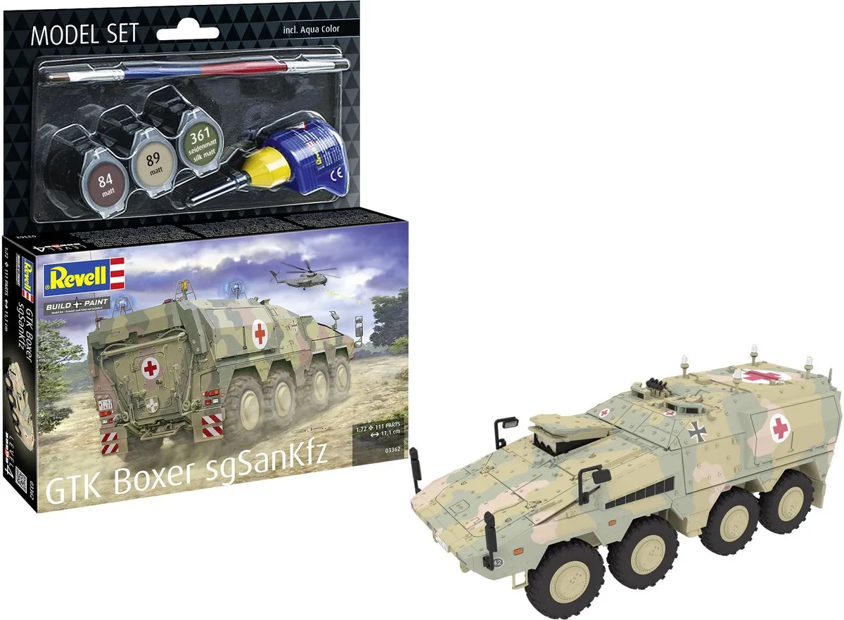 Revell 63362 GTK Boxer Militaire Ambulance Modelbouwpakket 1:72