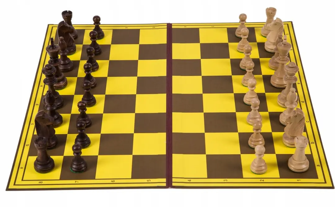 Square Enix Staunton 5 Houten Schaakset - Kartonnen Bord