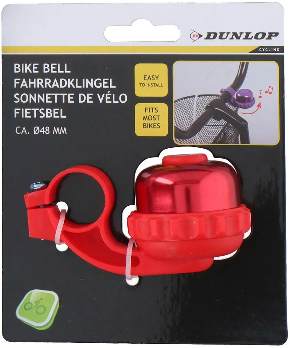 Dunlop Fietsbel D48mm Aluminium - Rood