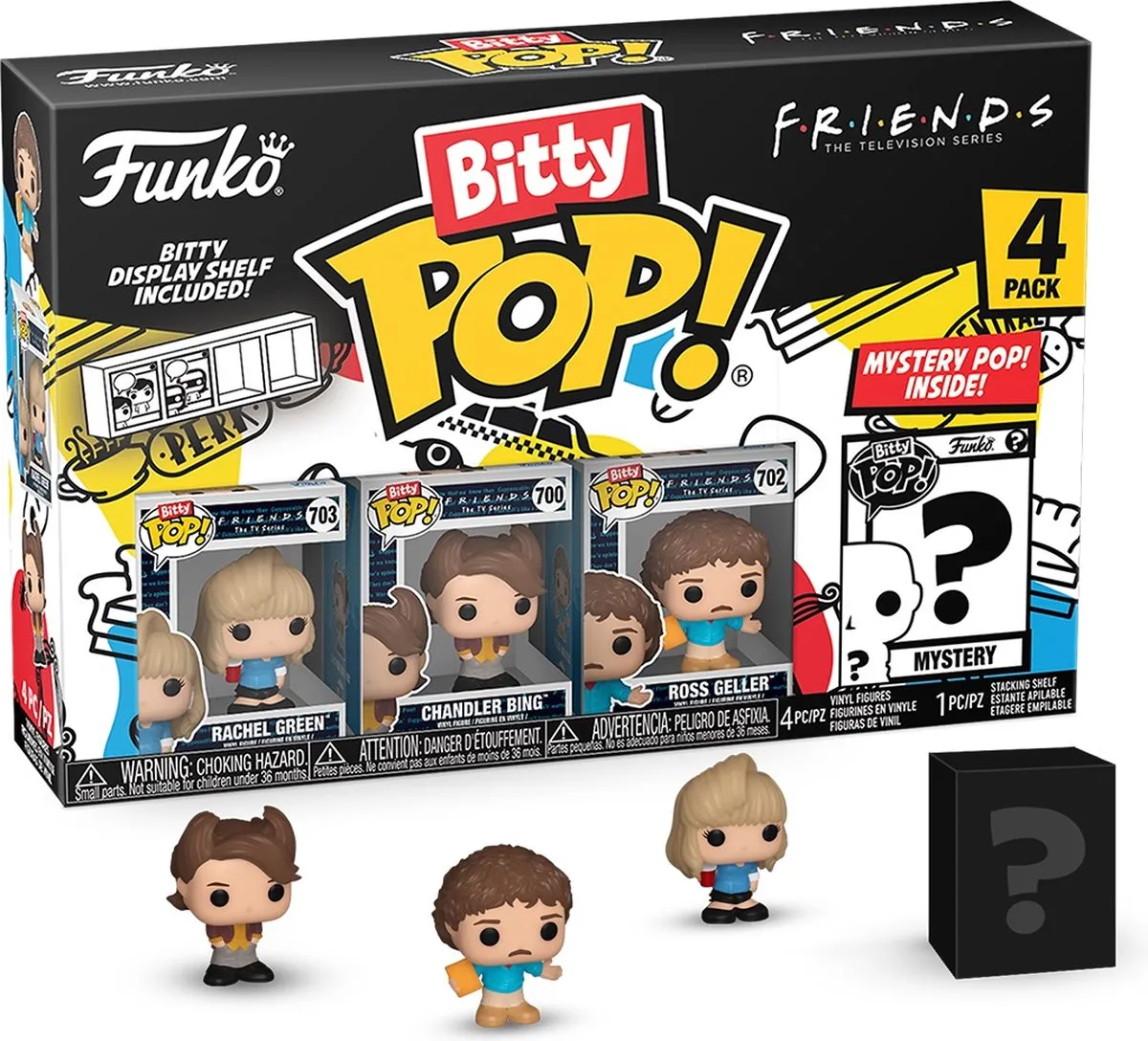 Funko Bitty Pop! Friends 80's Rachel 4-pack