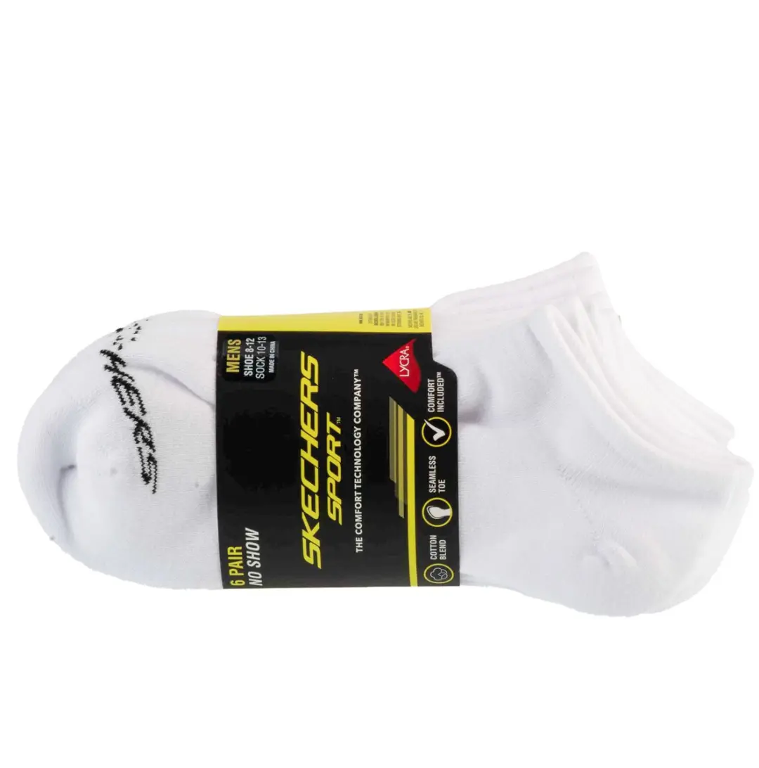 Skechers 6 Paar Witte Sokken