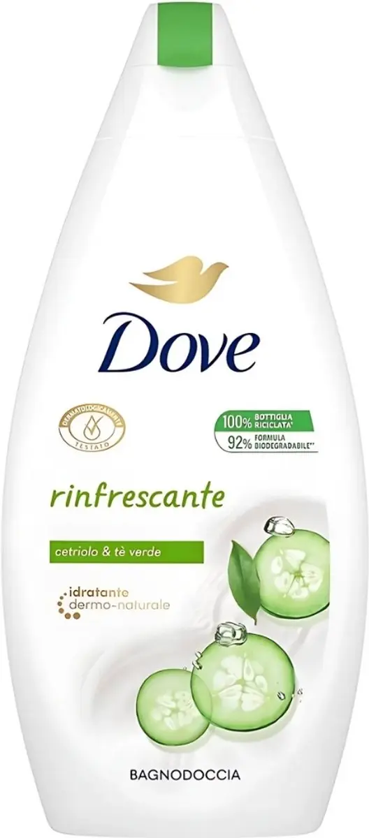 Dove Refreshing Douchegel Komkommer & Groene thee - 2700ml (6x450ml)