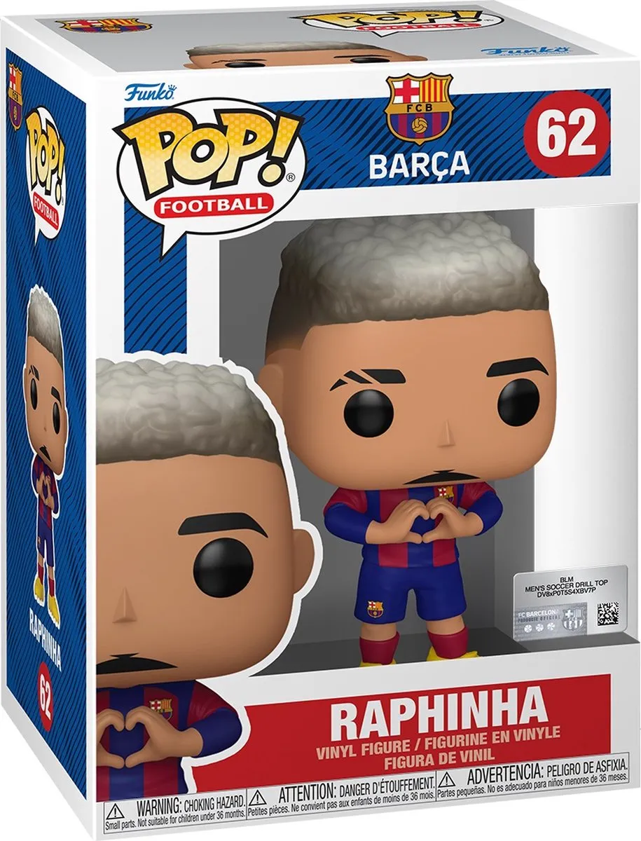 Funko Pop! Football Barca - Raphinha #62 - Multicolor