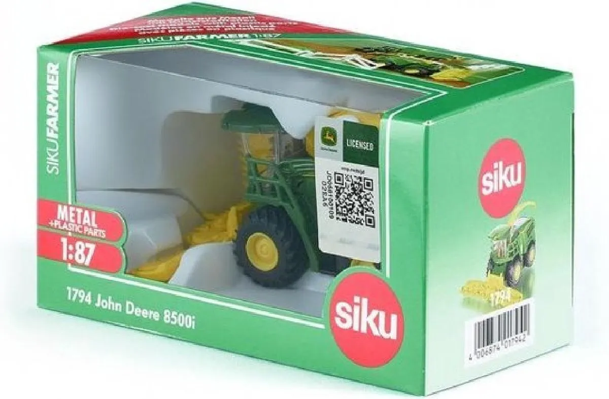 SIKU 1794 John Deere 8500i Maïshakselaar 1:87 - Groen/Geel/Zwart - afbeelding 6 van 6