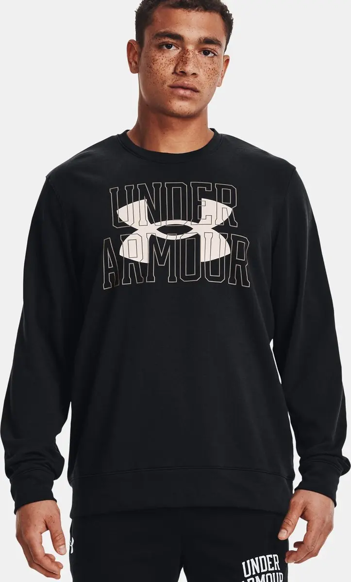 Under Armour Logo Crew T-Shirt - M - Zwart - afbeelding 3 van 6