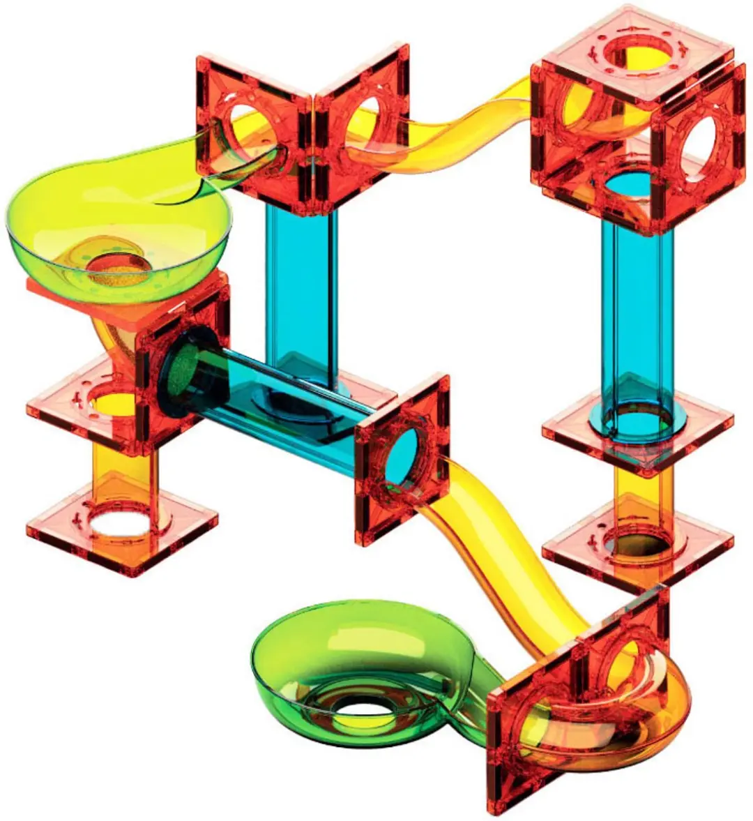 Geomag Magnetic Tiles Marble Run - 2 Baandelen - Meerkleurig