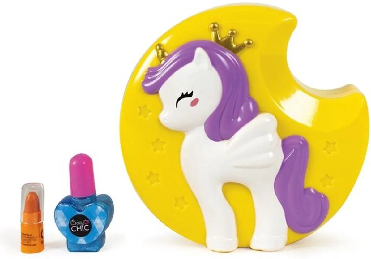 Clementoni Make-upset Crazy Chic Unicorn - 13-delig - Geel