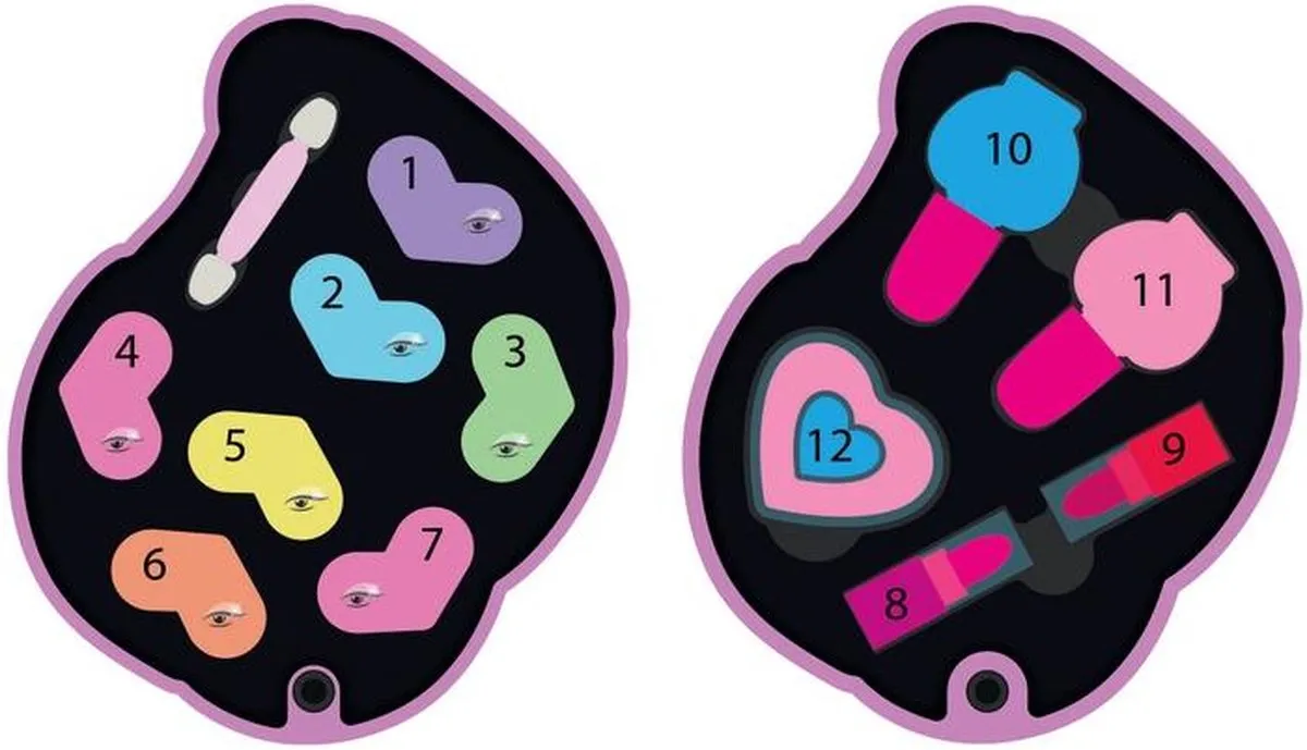 Clementoni Make-upset Crazy Chic Unicorn - 13-delig - Geel