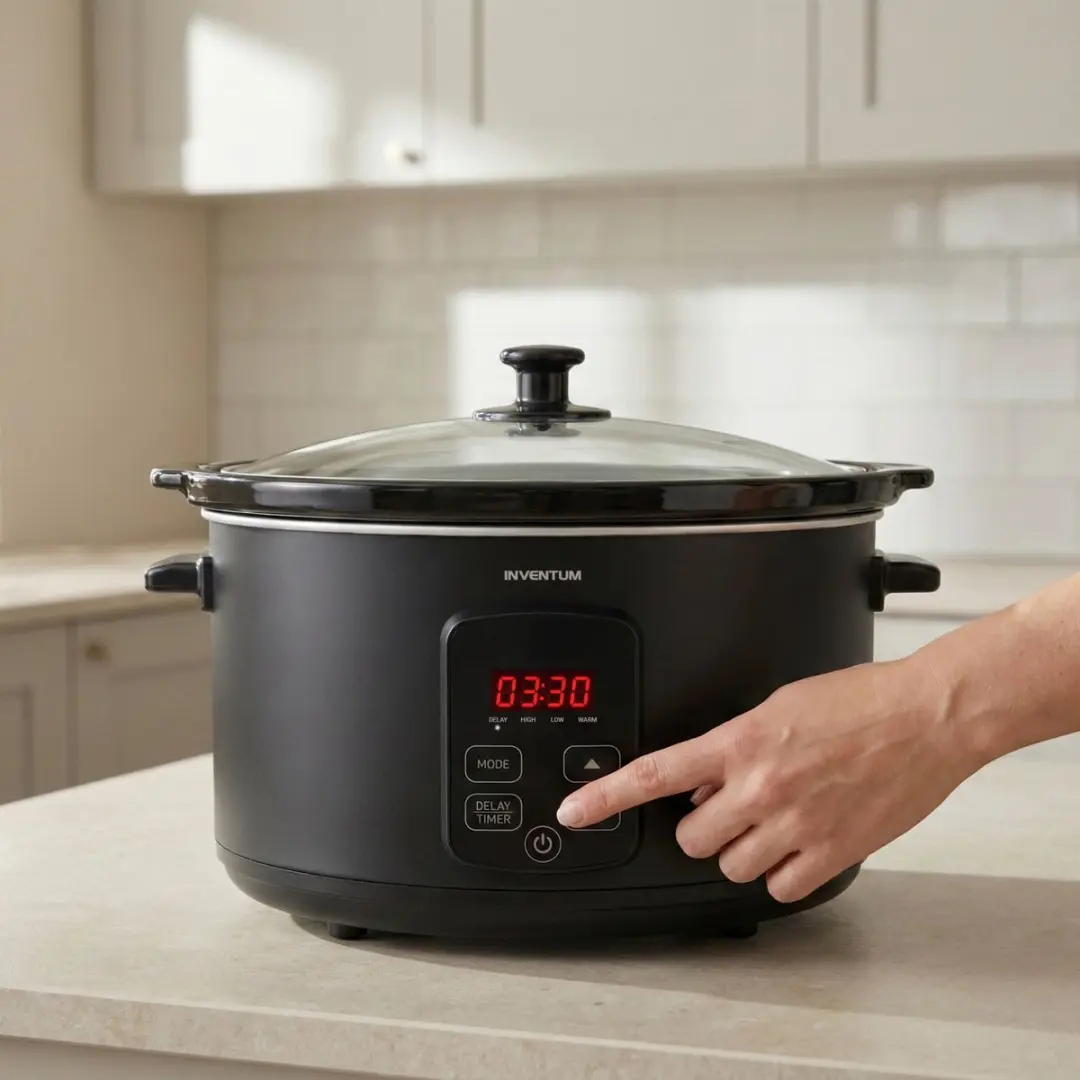 Inventum SC601B Slowcooker 6L - Zwart - afbeelding 6 van 6