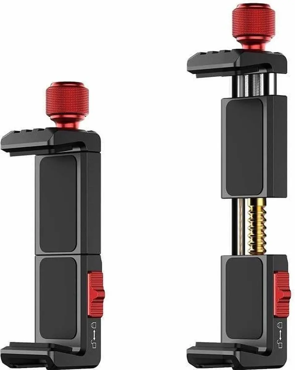 Ulanzi ST-14 Telefoonhouder Kogelkop - Universeel - Zwart/Rood - afbeelding 6 van 6