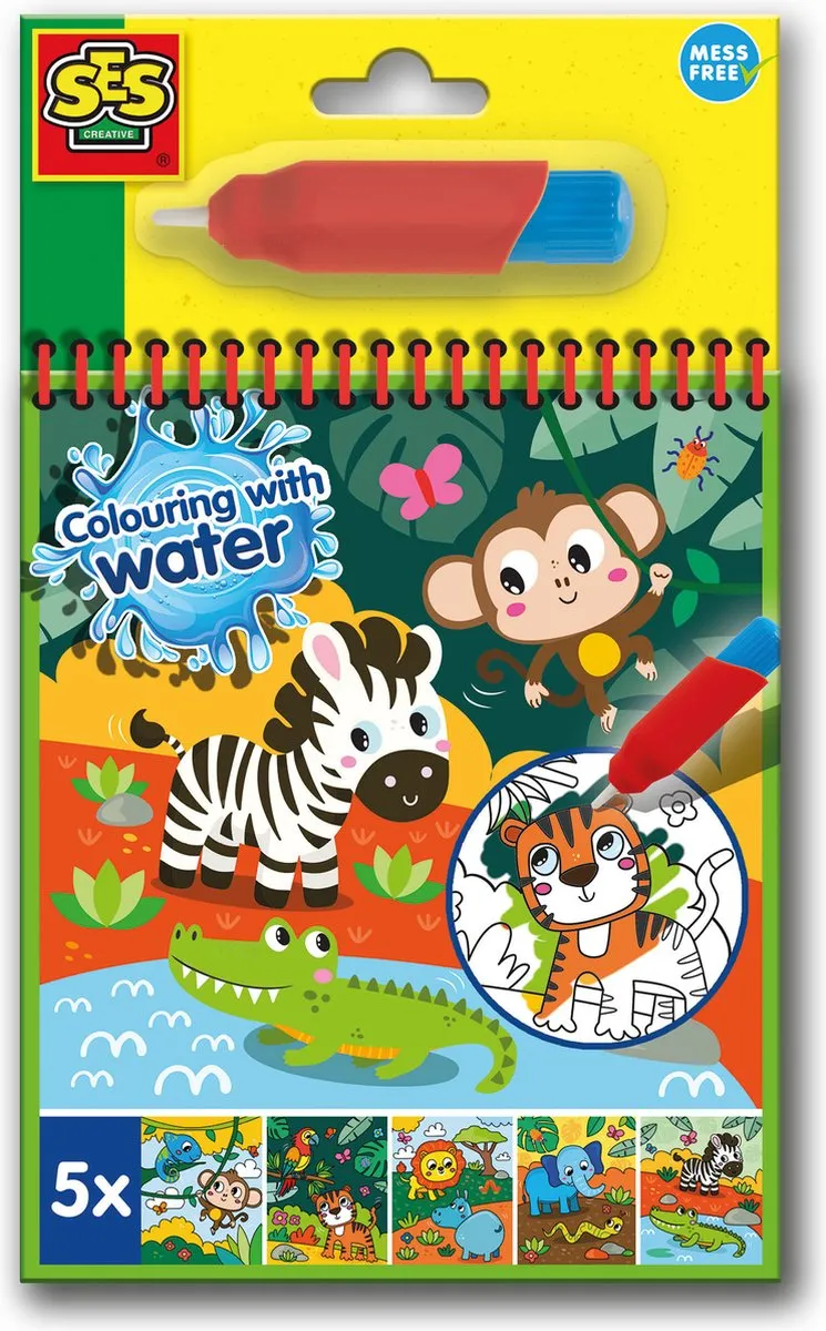 SES Creative Safari Water Kleurboek