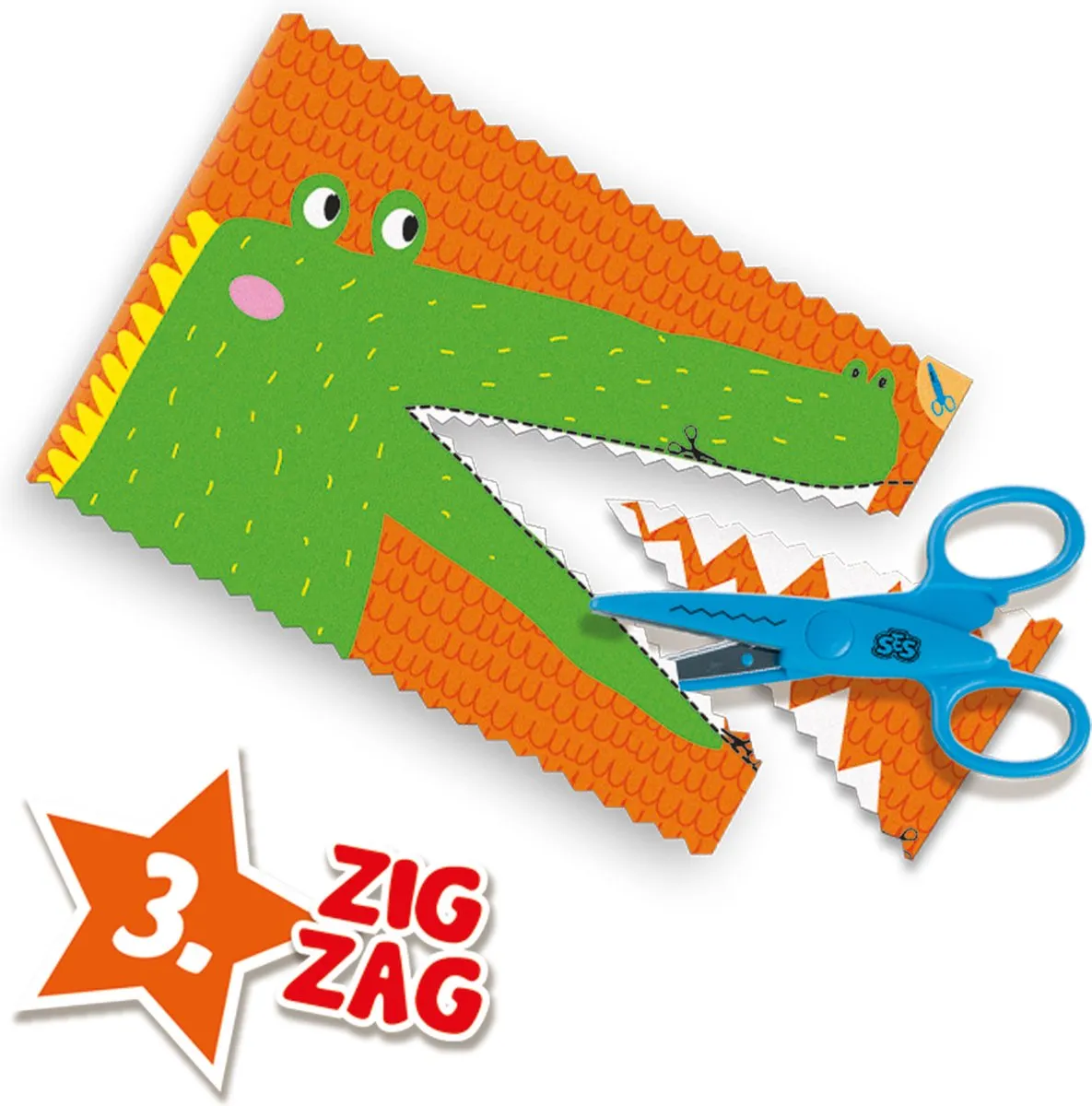 SES Creative Ik Leer Knippen Stap voor Stap Knutselset - 30 Vellen - Incl. scharen