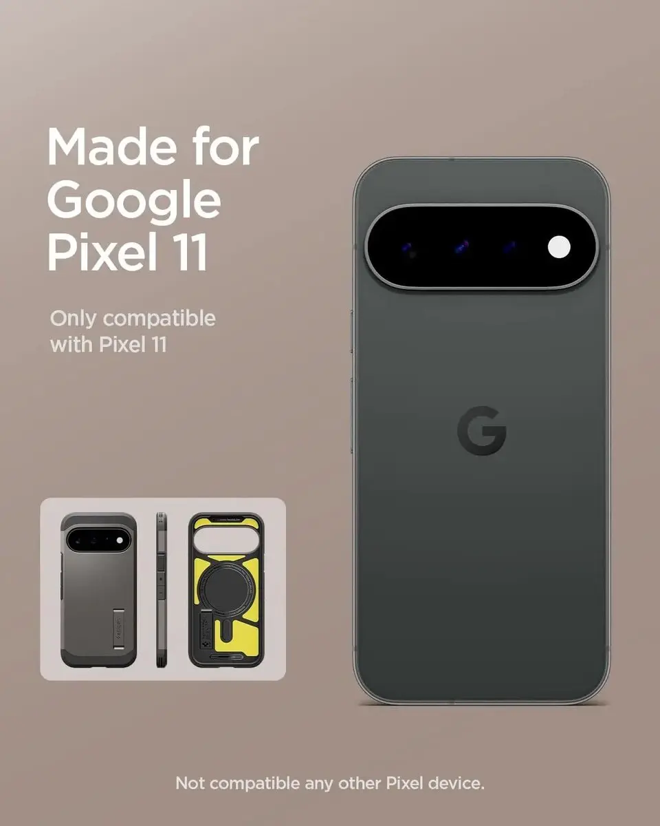 Spigen Tough Armor ACS11855 Hoesje - Google Pixel 11 - Gunmetal