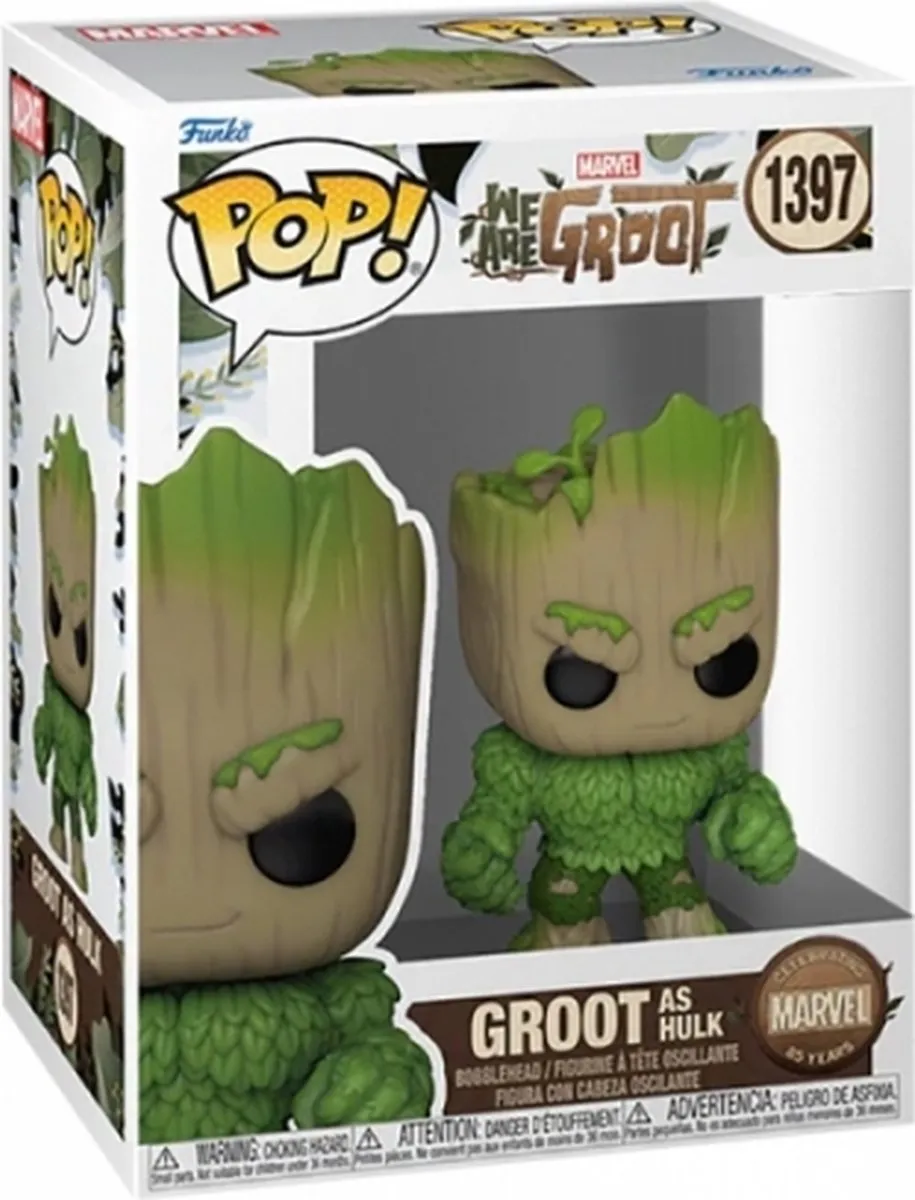 Funko Marvel We are Groot Groot as Hulk Vinyl Figuur 81338 - Multicolor