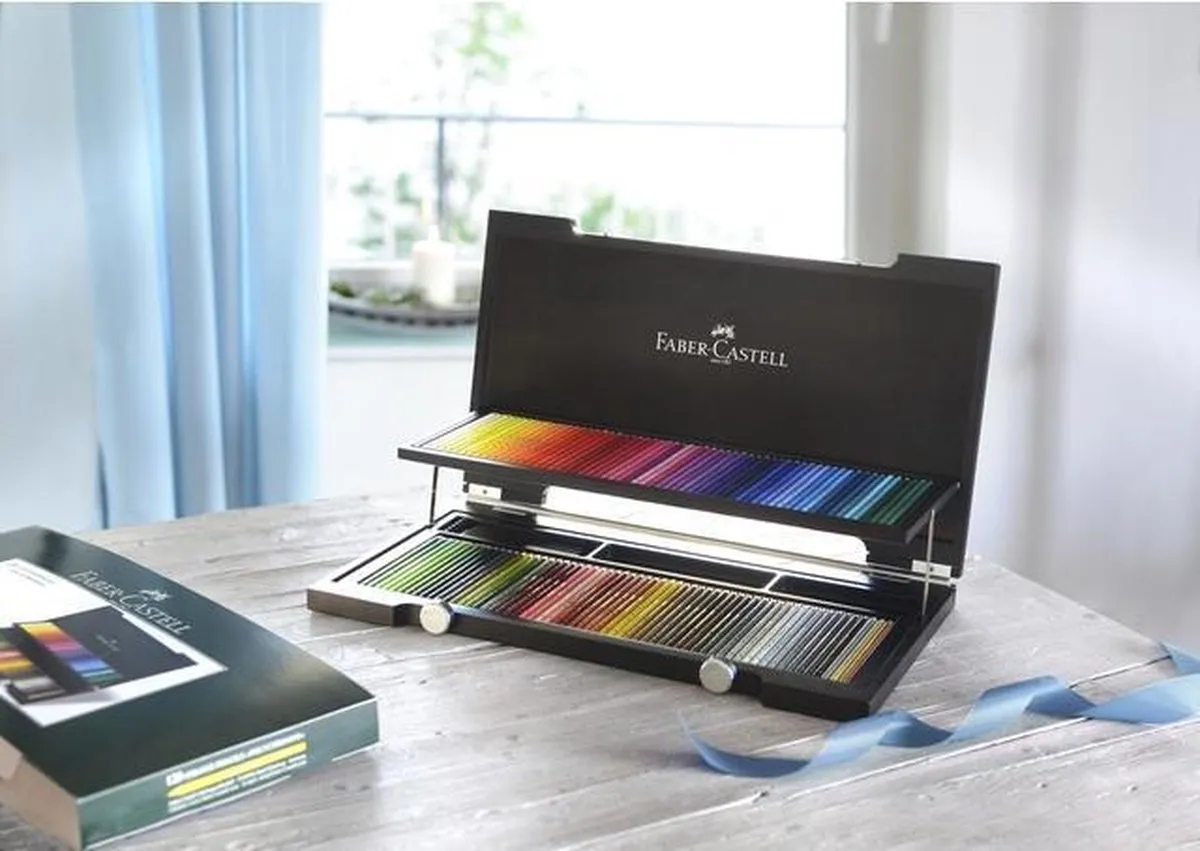 Faber-Castell Polychromos 120 Kleurpotloden - Houten Koffer