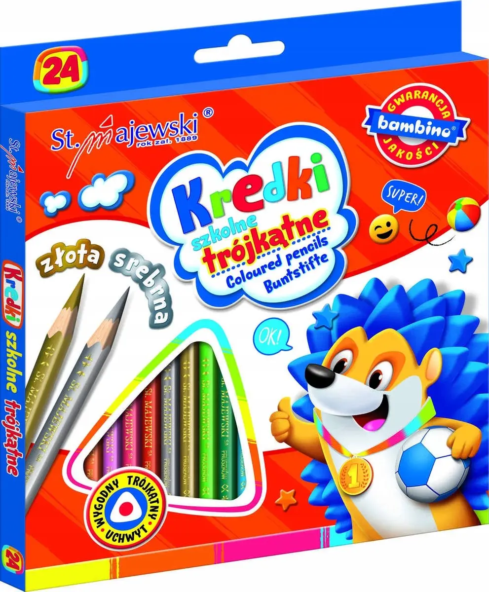Bambino Driehoekige Kleurpotloden 24 Stuks