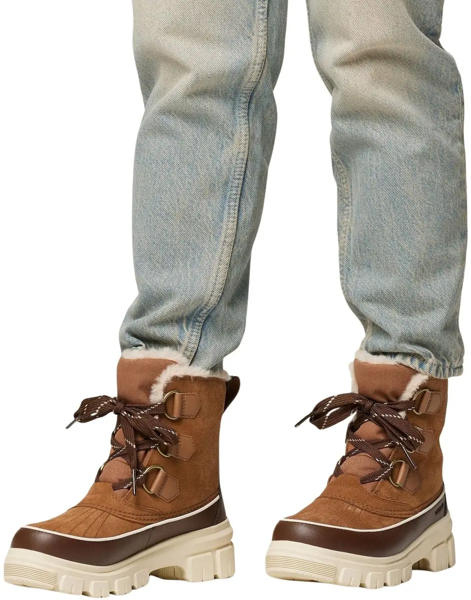 Sorel Torino V WP Boots Dames - 42 - Donkerbruin/Wit