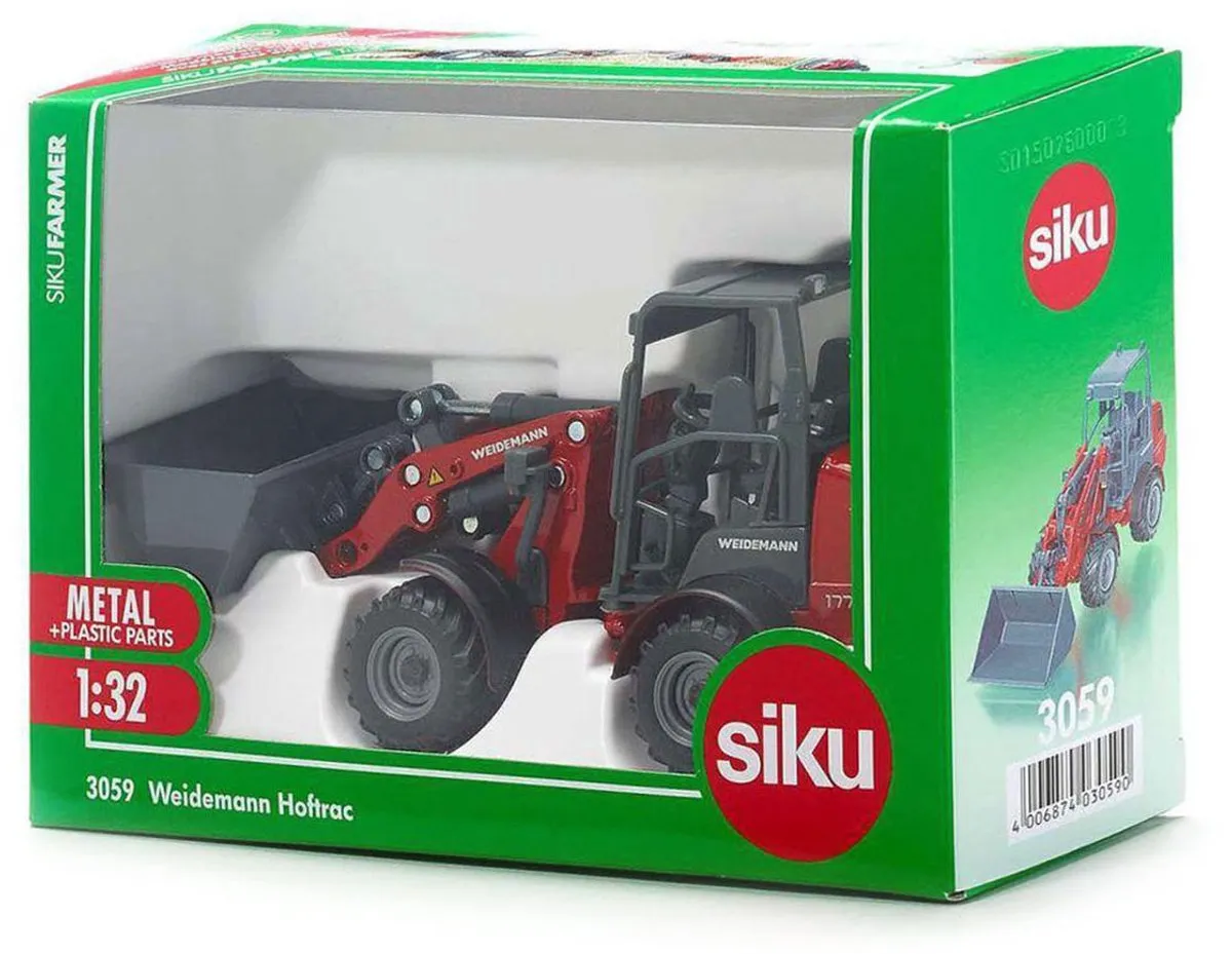 SIKU 3059 Weidemann Hoftrac Shovel 1:32 - Rood