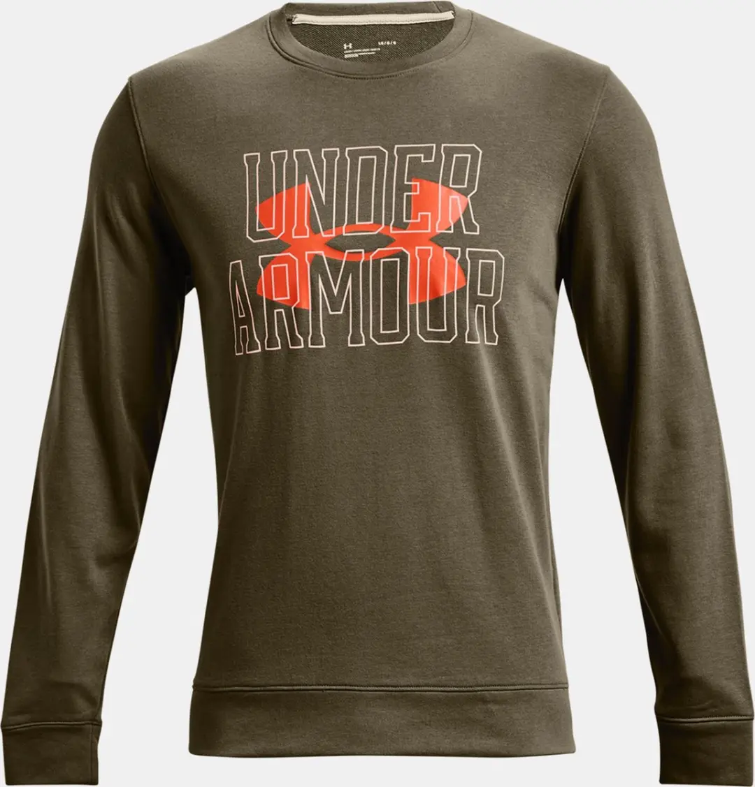 Under Armour Rival Terry Logo Crew-Tent - S - Team Orange