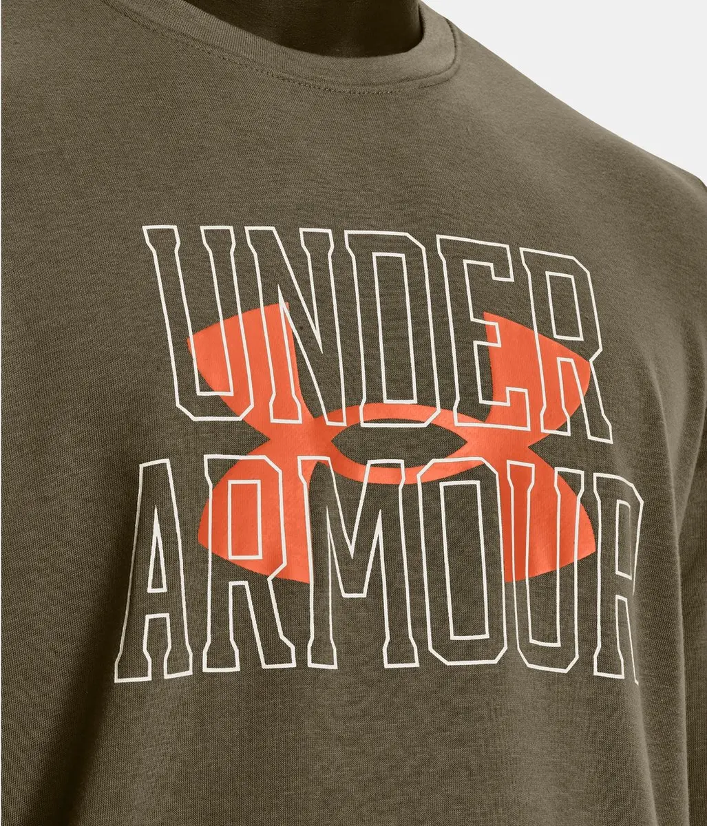 Under Armour Rival Terry Logo Crew-Tent - S - Team Orange