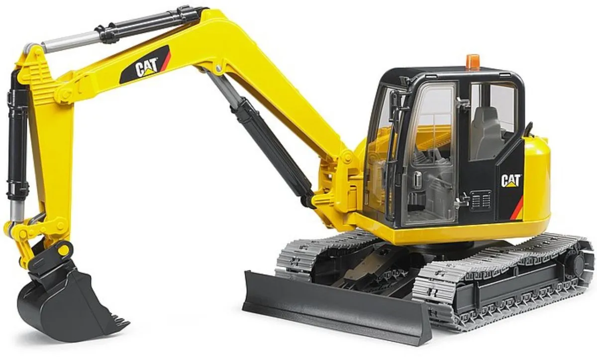 Bruder 2456 CAT Minibagger - Geel/Zwart