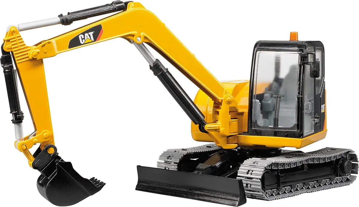 Bruder 2456 CAT Minibagger - Geel/Zwart