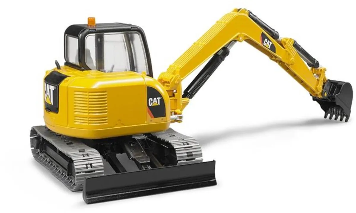 Bruder 2456 CAT Minibagger - Geel/Zwart