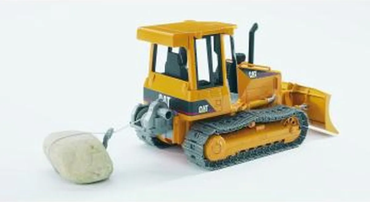 Bruder Caterpillar Rupsdozer 2443 - Geel