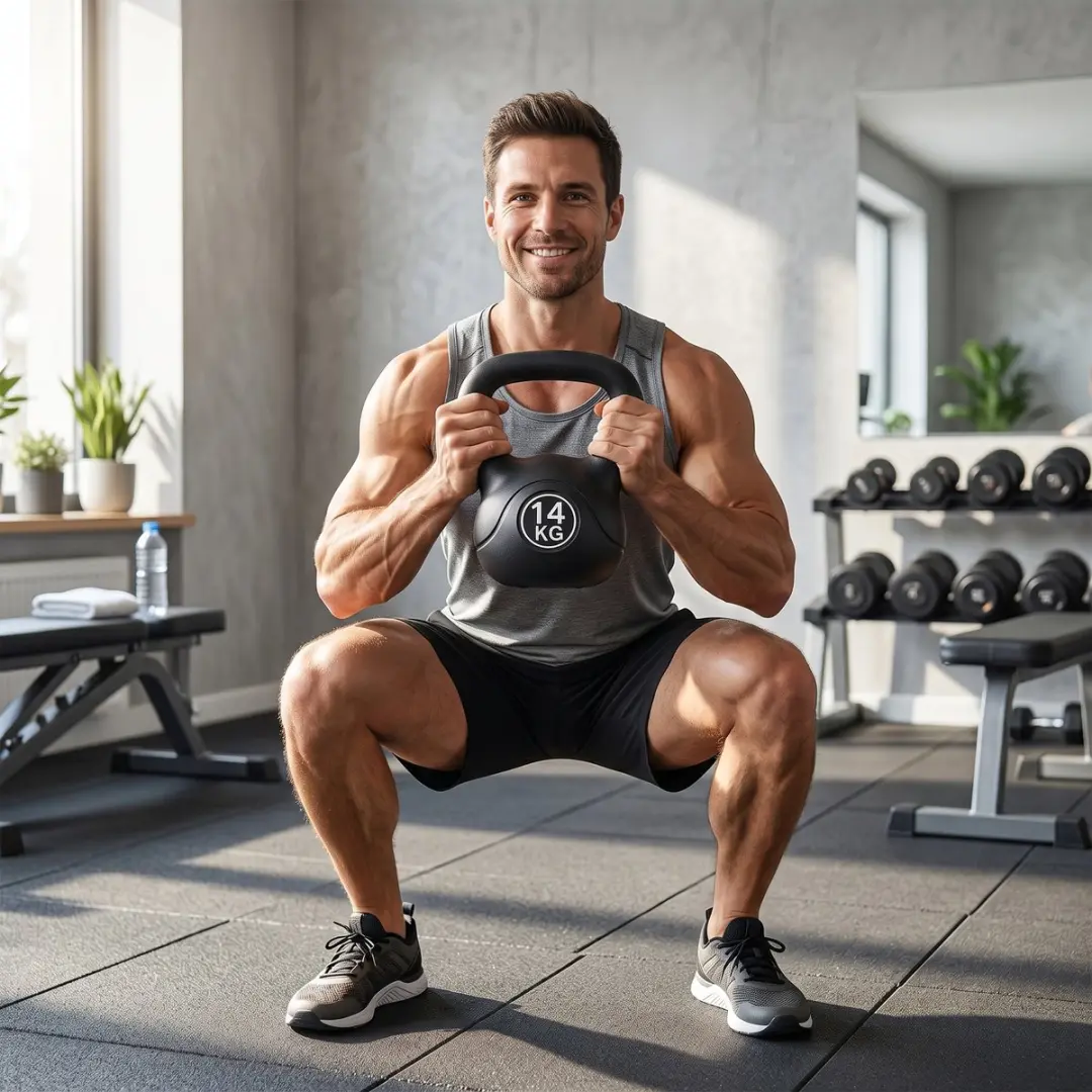 Homcom Kettlebell Kunststof - Zwart