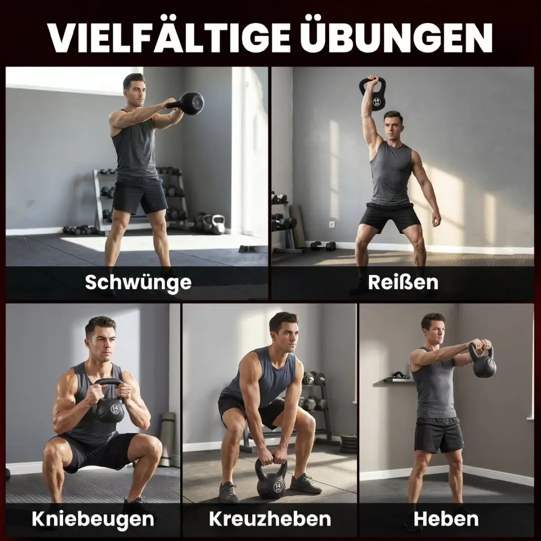 Homcom Kettlebell Kunststof - Zwart - afbeelding 6 van 6