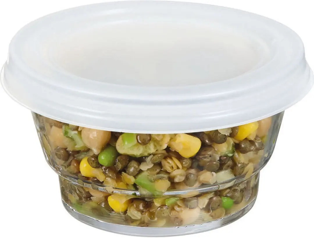 Arcoroc Urban Saladekom met deksel - 0,37L - Tweekleurig