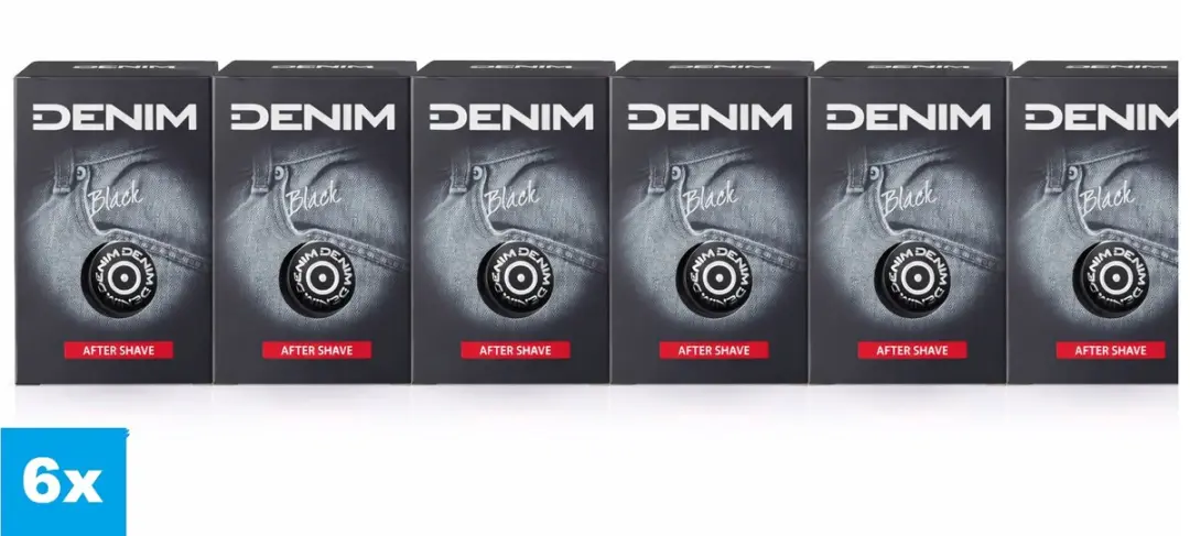 Denim Black Aftershave - 600ml (6x100ml)
