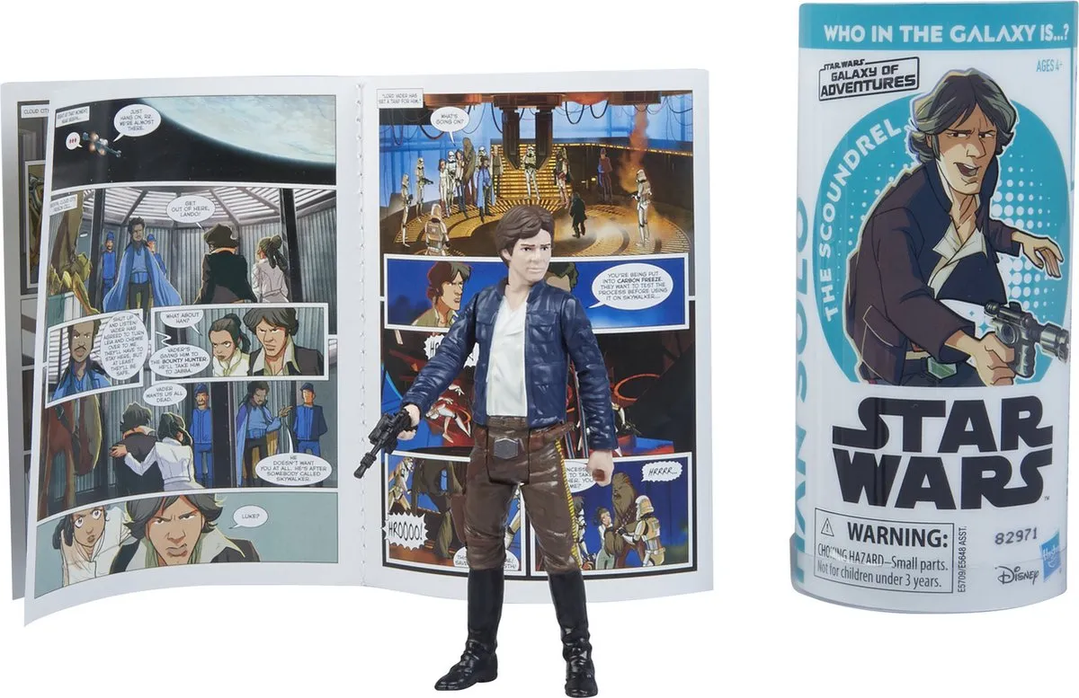 Star Wars Galaxy of Adventures Han Solo Mini Stripboek E5709EU4