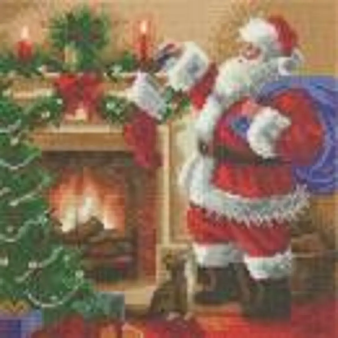 Crystal Art Santa's Stocking Diamond Painting 30x30cm