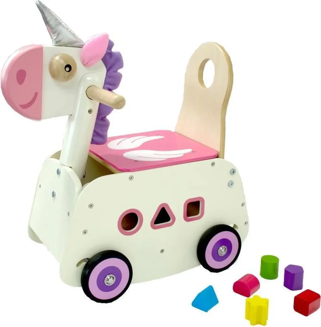 I'm Toy Loopwagen Eenhoorn Multicolor