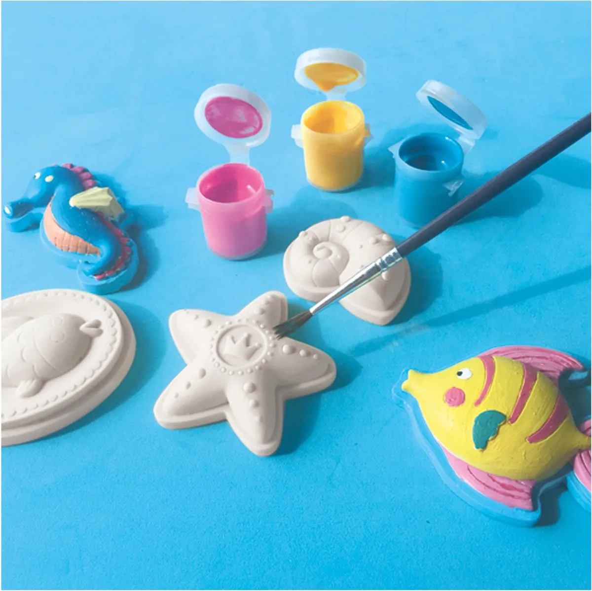 SES Creative Hobby Pink Oceaan Figuren Knutselset - 9 Stuks