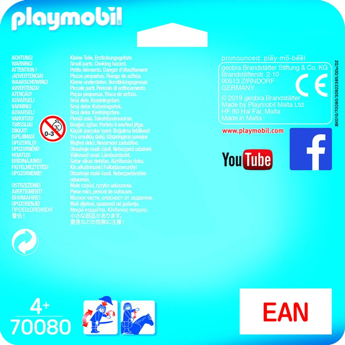 Playmobil Ruimteagent & Robot 70080 - Multicolor