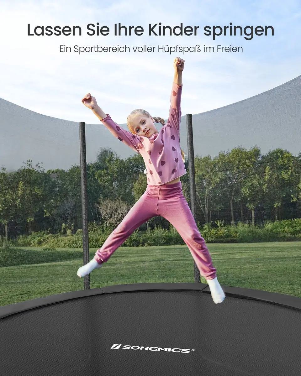 Songmics Trampoline 305cm - Zwart