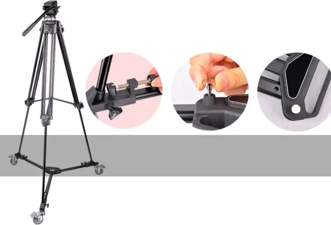 Caruba Statief Dolly - 3 Secties - Zwart