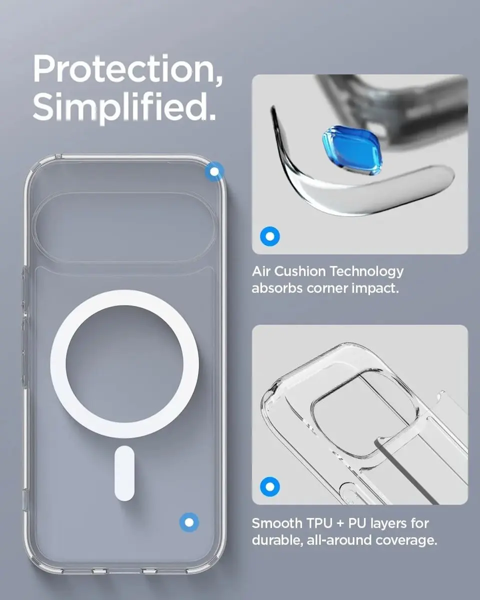 Spigen Ultra Hybrid MagFit Hoesje ACS11441 - Google Pixel 11 - Wit