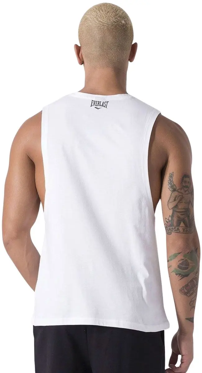 Everlast Sporttop Mannen M - Wit/Zwart/Geel