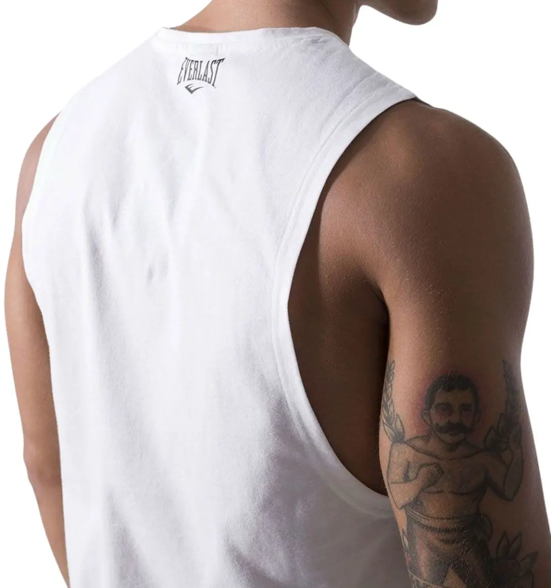 Everlast Sporttop Mannen M - Wit/Zwart/Geel