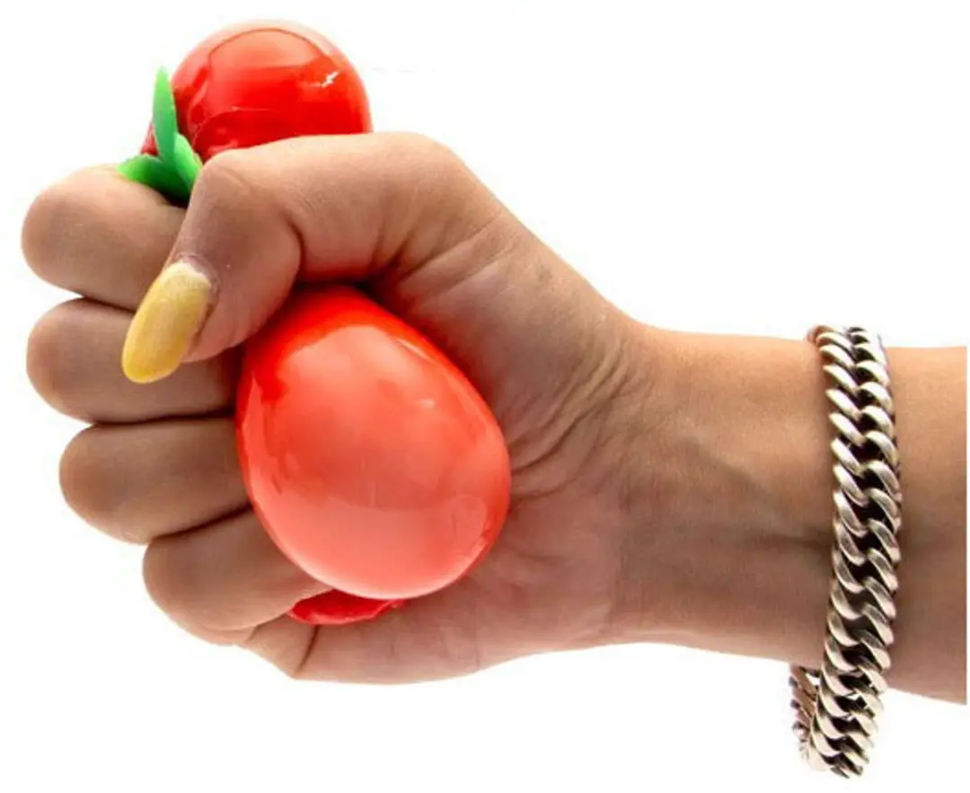 Jono Toys Squeeze Aardbei - Rood