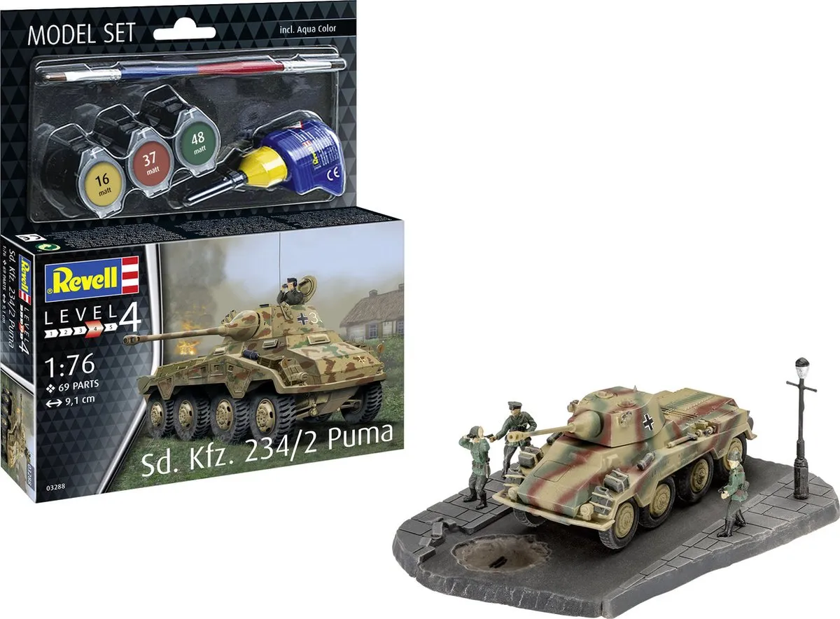 Revell 63288 Sd.Kfz. 234/2 Puma Modelbouwpakket 1:72