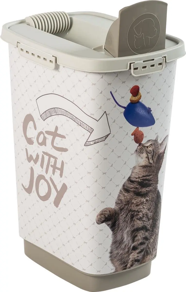 Rotho Cody Cat 25L Voedselcontainer - Wit